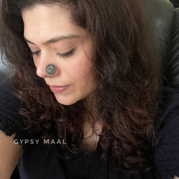 Antique Peacock Nose Clip-On